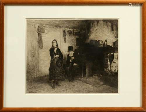 WALTER SHIRLAW ETCHING ON PAPER, 