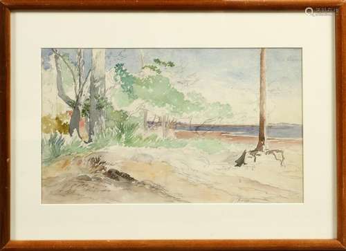 WALTER SHIRLAW WATERCOLOR ON PAPER