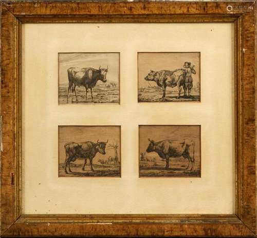 A.V.V. INTAGLIO ON PAPER, FIELD COWS