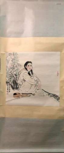 Chinese Ink Color Painting,Signed 