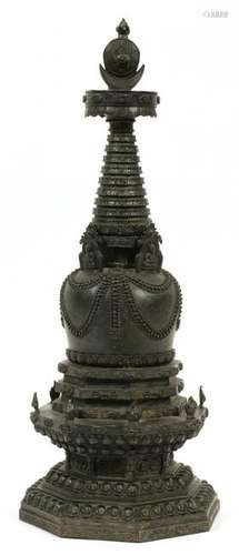 CHINESE BRONZE PAGODA