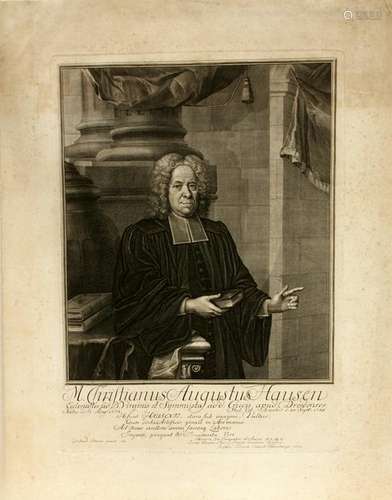 CHRISTIAN F. FRITZSCH, ENGRAVING ON PAPER, 1732