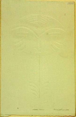 CAROL JOHNSON EMBOSSING ON PAPER, 1990