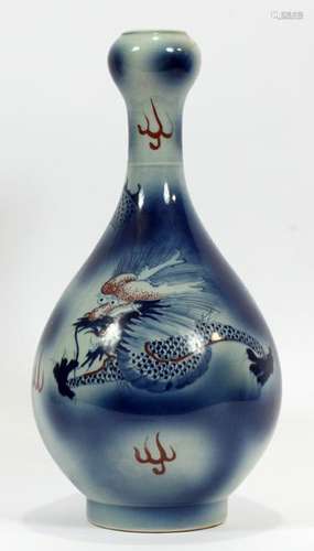 CHINESE PORCELAIN VASE, H 16