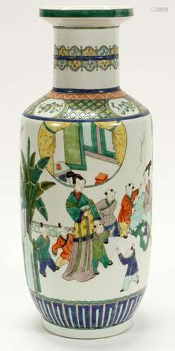 CHINESE PORCELAIN VASE, H 21