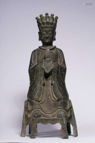 Ming Dynasty Chinese Bronze Buddha