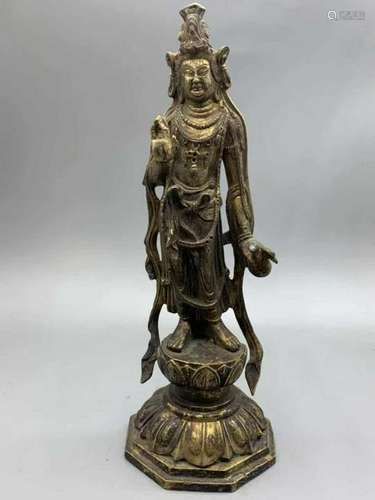 Chinese Gilt Bronze Buddha