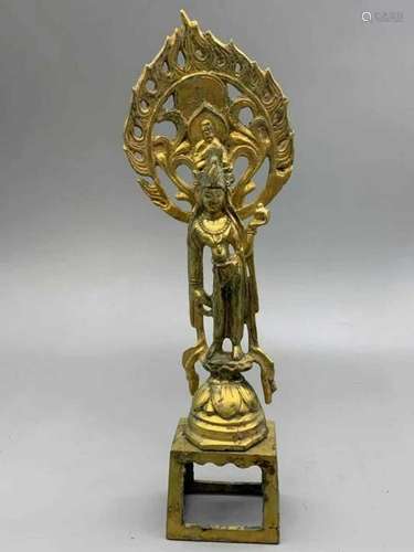 Chinese Gilt Bronze Buddha