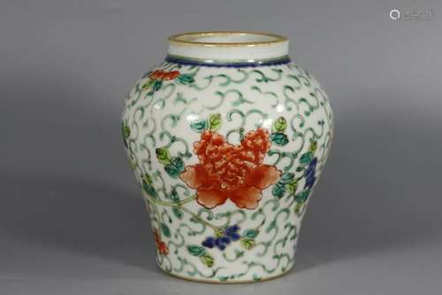 Chinese Famille Rose Porcelain Jar