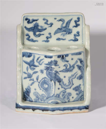 Wanli blue and white pencil inserter in Ming Dynasty