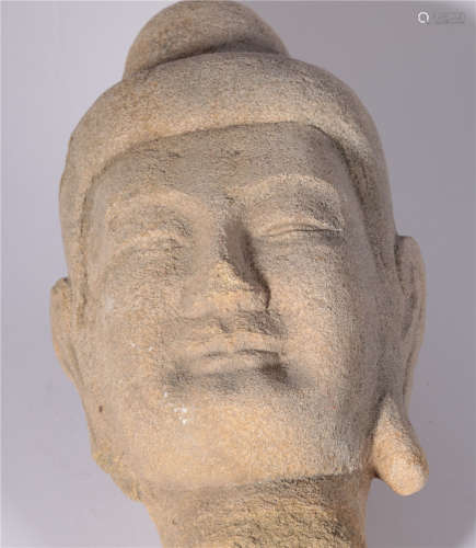 Stone carved Buddha's head in the Northern Wei Dynasty