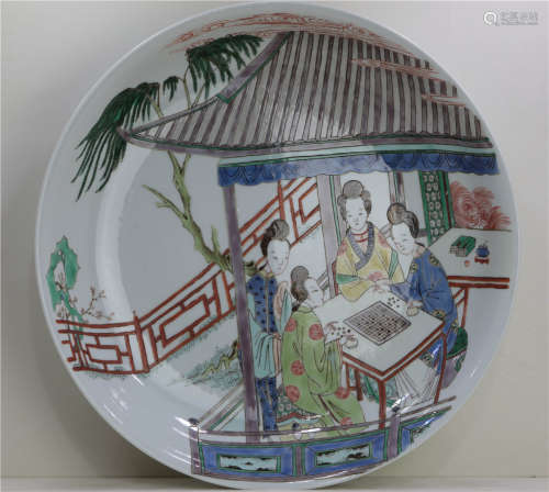 The colorful plates of Kangxi in the Qing Dynasty