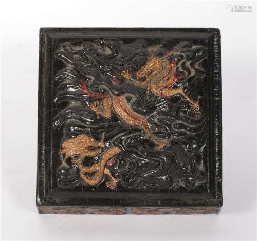 The precious seal of the carved dragon pattern in the Qing Dynasty