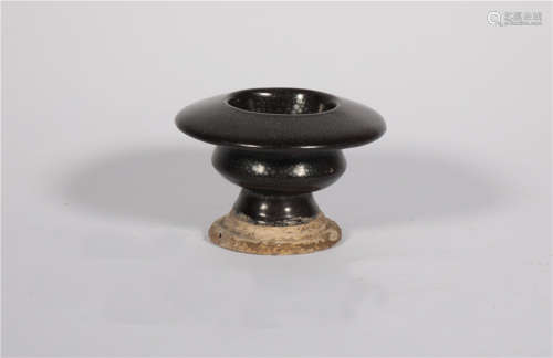 Black Glaze Oil dripping Lamp of Jian Kiln in Song Dynasty