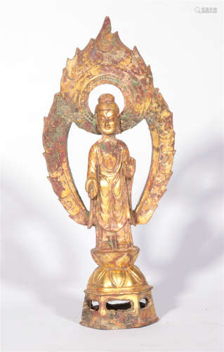 Statue of the Silver-gilded Buddha in the Tang Dynasty