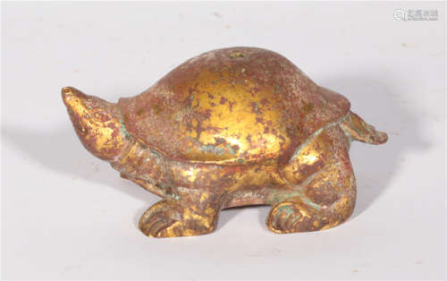 Bronze-clad golden turtles in the Tang Dynasty