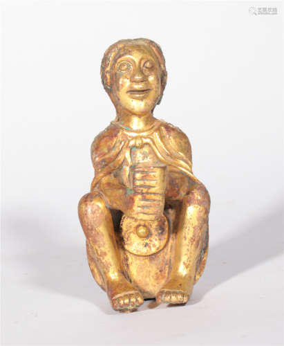 Copper-clad gold figures in the Tang Dynasty