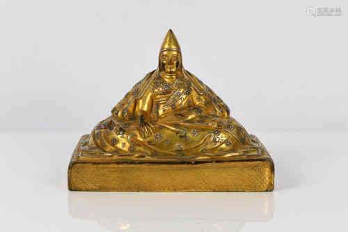 A Bronze Gilding Statue of Tsongkhapa