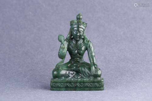 A Chinese Jade Buddha