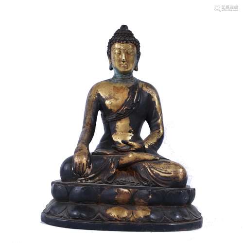 A Bronze Buddha Statue of Sakyamuni