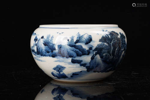 A Chinese Blue and White Porcelain Jar