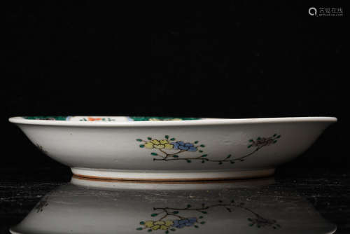 A Chinese Famille Rose Porcelain Plate