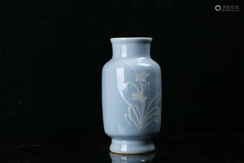 A Chinese Celadon Glazed Porcelain Vase