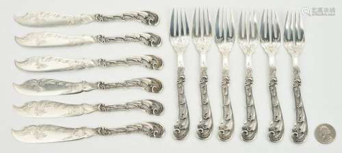 Carl Frey & Sohne Silver Fish Forks and Knives