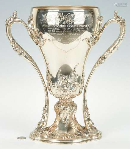 Whiting Art Nouveau Sterling Golf Trophy