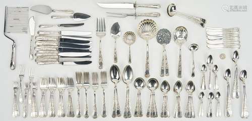 120 Pcs. Kirk Old Maryland Engraved Flatware