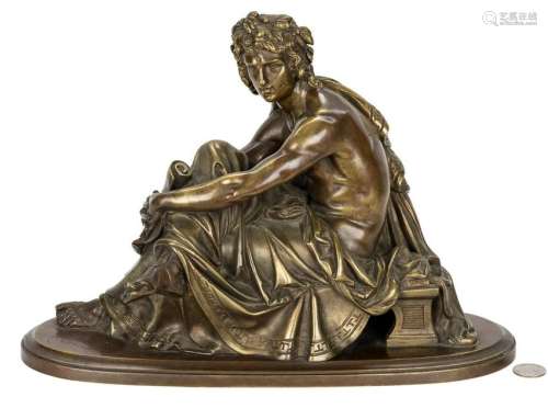 A. Carrier French Bronze of Male Figure