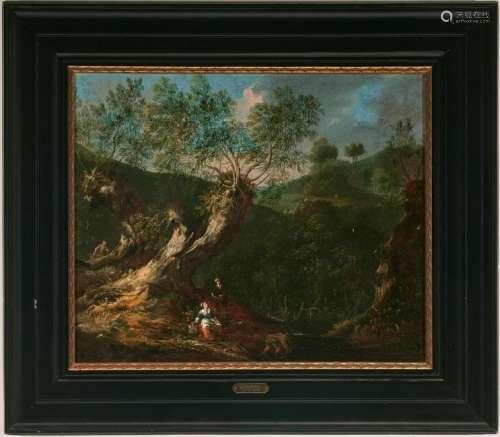 17th Cent. Dutch School Oil Landscape