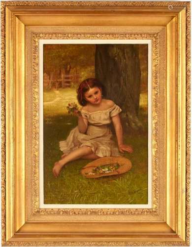 John G. Brown O/C, Portrait of a Young Girl