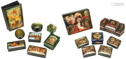 15 Russian Lacquer Boxes