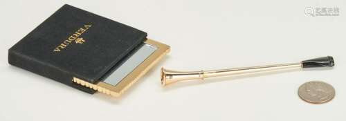 Tiffany Gold Cigarette Holder, Verdura Pocket Mirror, 2
