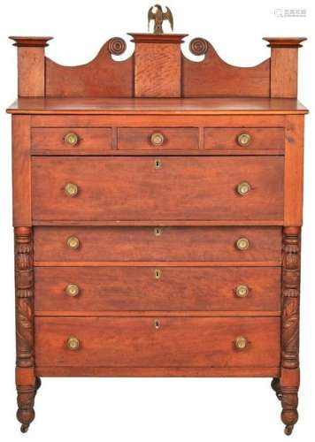 Middle TN Classical Chest of Drawers, Eagle Finial