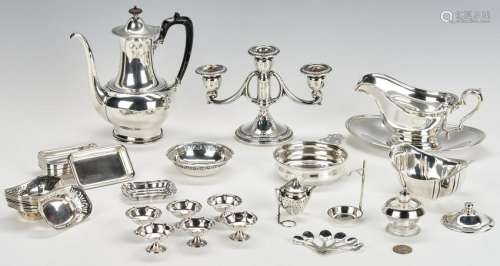 47 Sterling Silver Items, incl nut dishes