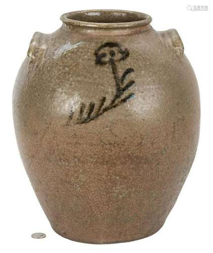 Decorated Edgefield, SC Stoneware Jar