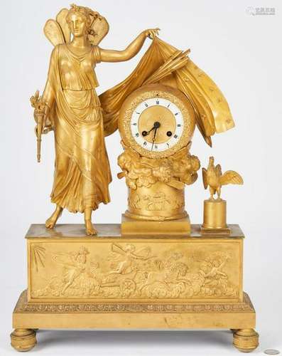 French Ormolu Figural Clock, Astor history