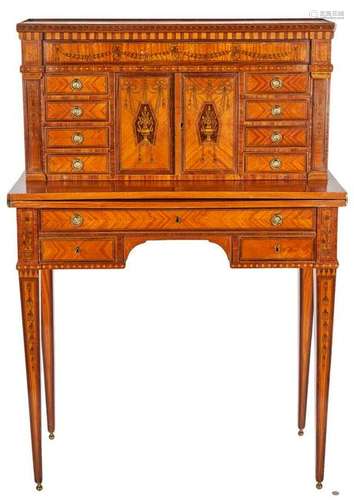 Continental Ladies Inlaid Writing Desk