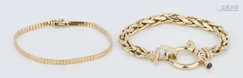 2 Ladies 14K Bracelets