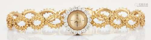 18K Ladies Omega Wrist Watch