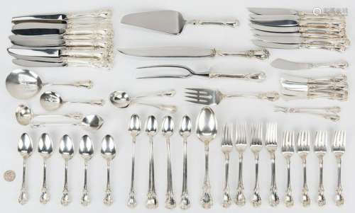 100 Pcs. Towle Old Master Sterling Silver Flatware