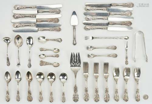 86 Pcs. Asst. Sterling SIlver Flatware, incl. Francis I