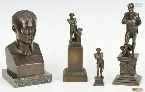 Four Napoleon Related Bronzes