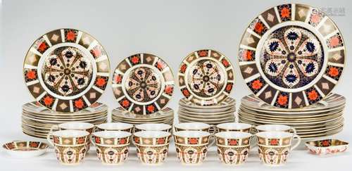 62 Pcs. Royal Crown Derby Old Imari Dinnerware