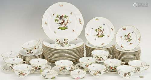 Herend Rothschild Bird China Service, 69 pcs