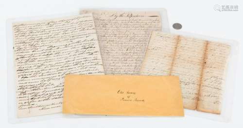 3 Early PA Documents, incl. John Penn Signed