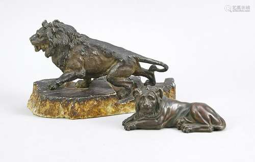 Two lions, small sculptur