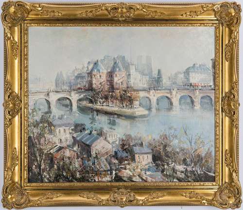 Lucien Delarue, Oil on Linen, Ile de la Cite